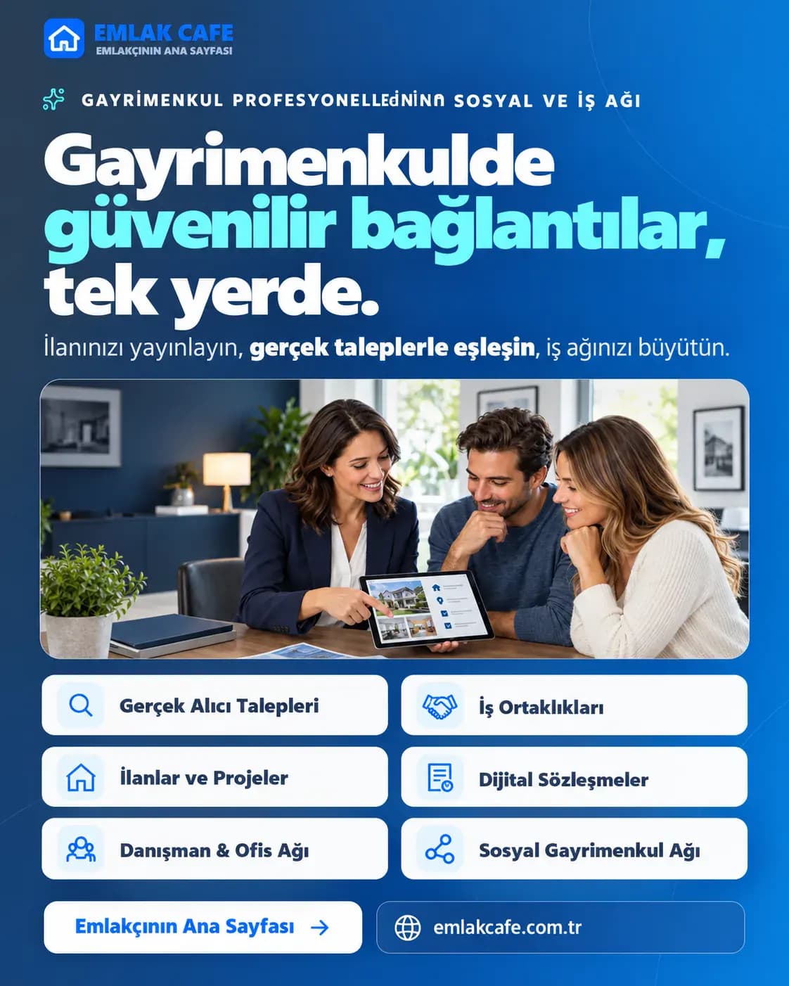 Gayrimenkul paylaşım görseli